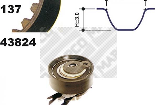 Mapco 23824 - Kit de distribution cwaw.fr