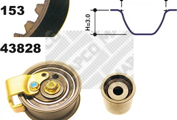 Mapco 23828 - Kit de distribution cwaw.fr