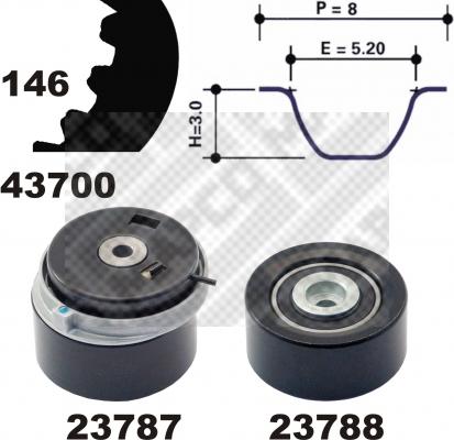 Mapco 23700 - Kit de distribution cwaw.fr