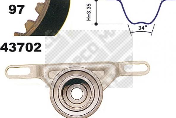 Mapco 23702 - Kit de distribution cwaw.fr