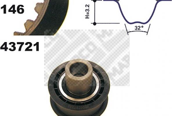 Mapco 23721 - Kit de distribution cwaw.fr