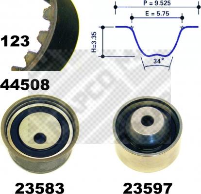 Mapco 73508 - Kit de distribution cwaw.fr