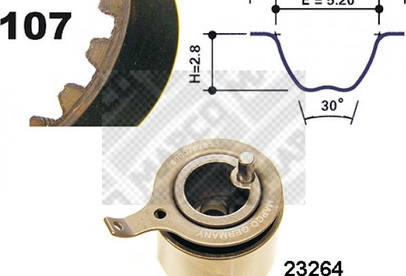 Mapco 73537 - Kit de distribution cwaw.fr