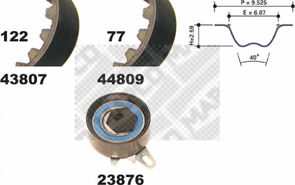 Mapco 73809 - Kit de distribution cwaw.fr