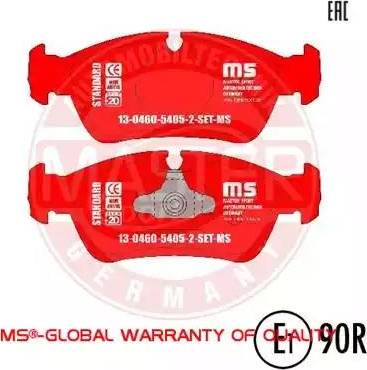 MASTER-SPORT GERMANY 13046054052-SET-MS - Kit de plaquettes de frein, frein à disque cwaw.fr