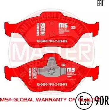 MASTER-SPORT GERMANY 13046071422-SET-MS - Kit de plaquettes de frein, frein à disque cwaw.fr