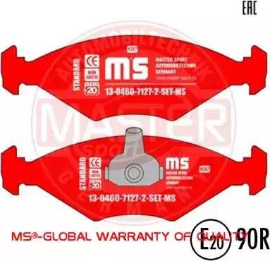 MASTER-SPORT GERMANY 13046071272-SET-MS - Kit de plaquettes de frein, frein à disque cwaw.fr