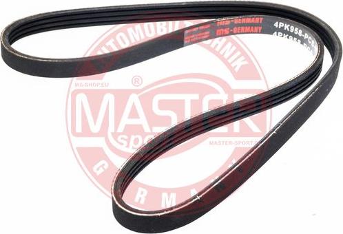 MASTER-SPORT GERMANY 4PK958-PCS-MS - Courroie trapézoïdale à nervures cwaw.fr