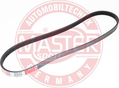 MASTER-SPORT GERMANY 4PK915-PCS-MS - Courroie trapézoïdale à nervures cwaw.fr