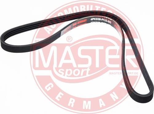 MASTER-SPORT GERMANY 4PK938-PCS-MS - Courroie trapézoïdale à nervures cwaw.fr