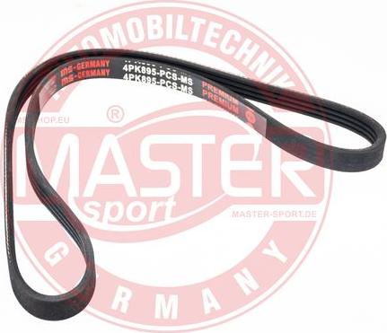 MASTER-SPORT GERMANY 4PK895-PCS-MS - Courroie trapézoïdale à nervures cwaw.fr