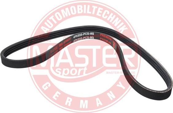 MASTER-SPORT GERMANY 4PK855-PCS-MS - Courroie trapézoïdale à nervures cwaw.fr