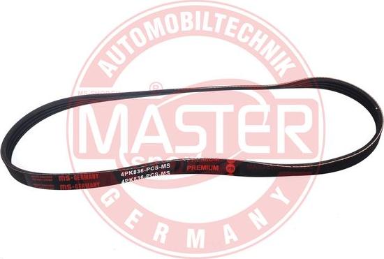 MASTER-SPORT GERMANY 4PK836-PCS-MS - Courroie trapézoïdale à nervures cwaw.fr