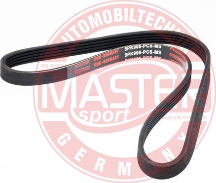 MASTER-SPORT GERMANY 5PK905-PCS-MS - Courroie trapézoïdale à nervures cwaw.fr