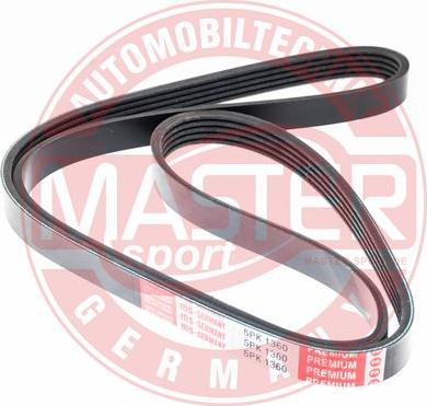 MASTER-SPORT GERMANY 5PK1360-PCS-MS - Courroie trapézoïdale à nervures cwaw.fr