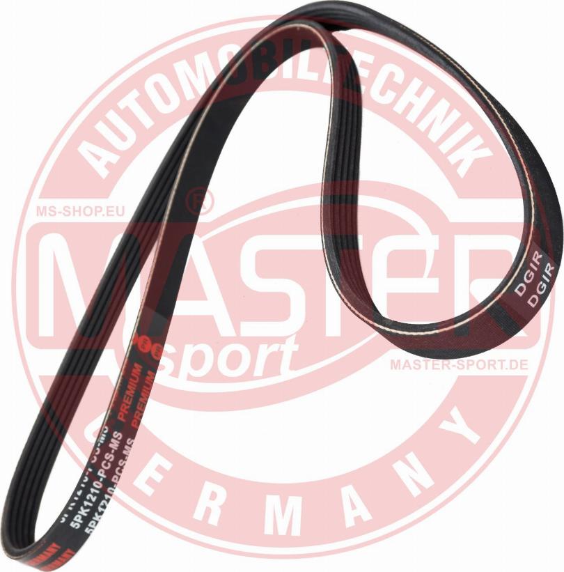 MASTER-SPORT GERMANY 5PK1210-PCS-MS - Courroie trapézoïdale à nervures cwaw.fr