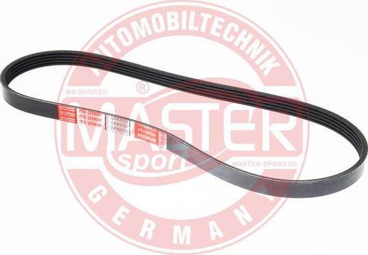 MASTER-SPORT GERMANY 5PK850-PCS-MS - Courroie trapézoïdale à nervures cwaw.fr