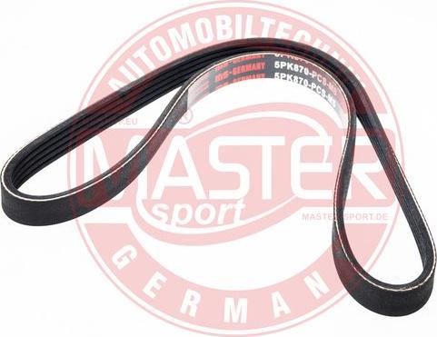 MASTER-SPORT GERMANY 5PK870-PCS-MS - Courroie trapézoïdale à nervures cwaw.fr