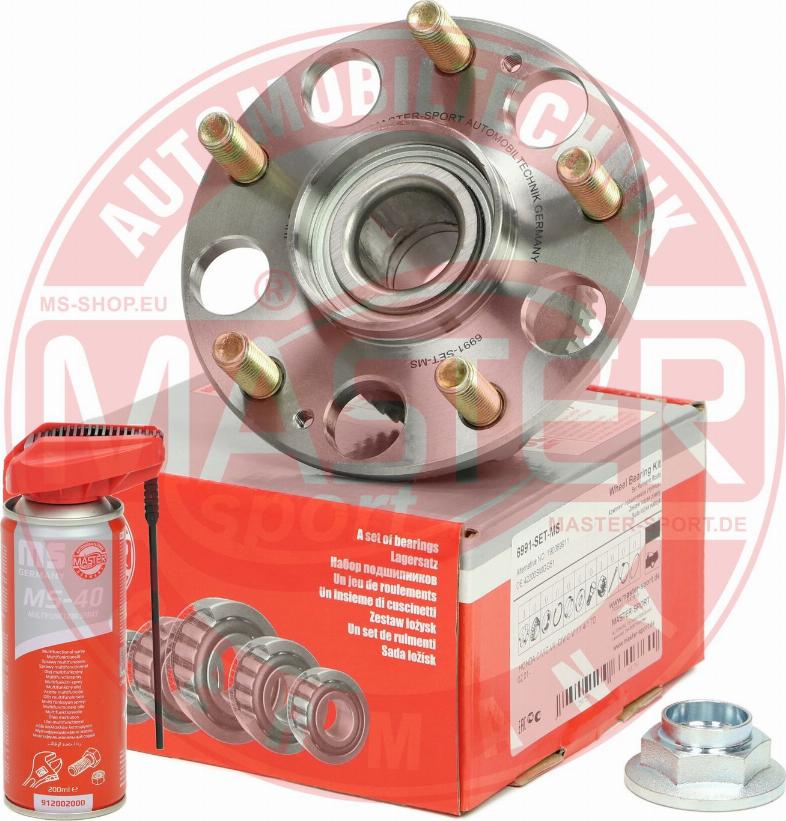 MASTER-SPORT GERMANY 6991-SET-MSP - Kit de roulements de roue cwaw.fr