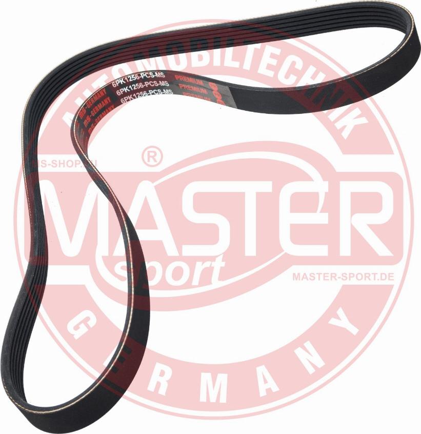 MASTER-SPORT GERMANY 6PK1256-PCS-MS - Courroie trapézoïdale à nervures cwaw.fr