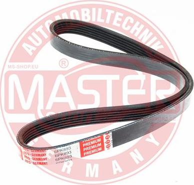 MASTER-SPORT GERMANY 6PK893-PCS-MS - Courroie trapézoïdale à nervures cwaw.fr