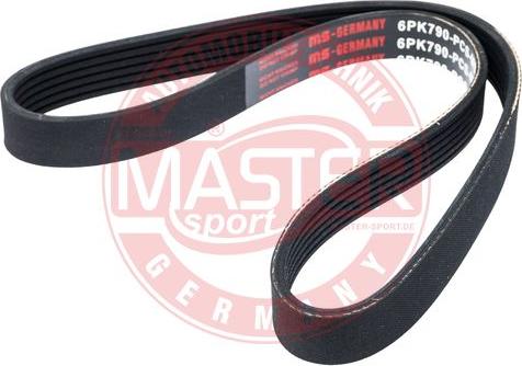 MASTER-SPORT GERMANY 6PK790-PCS-MS - Courroie trapézoïdale à nervures cwaw.fr