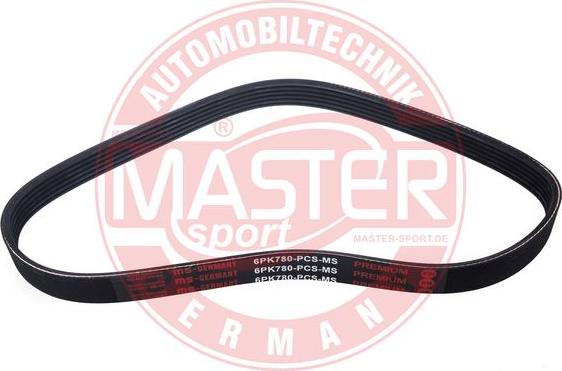 MASTER-SPORT GERMANY 6PK780-PCS-MS - Courroie trapézoïdale à nervures cwaw.fr