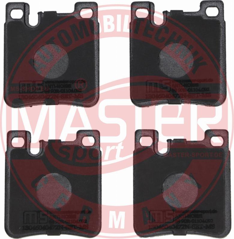 MASTER-SPORT GERMANY 13046040472N-SET-MS - Kit de plaquettes de frein, frein à disque cwaw.fr