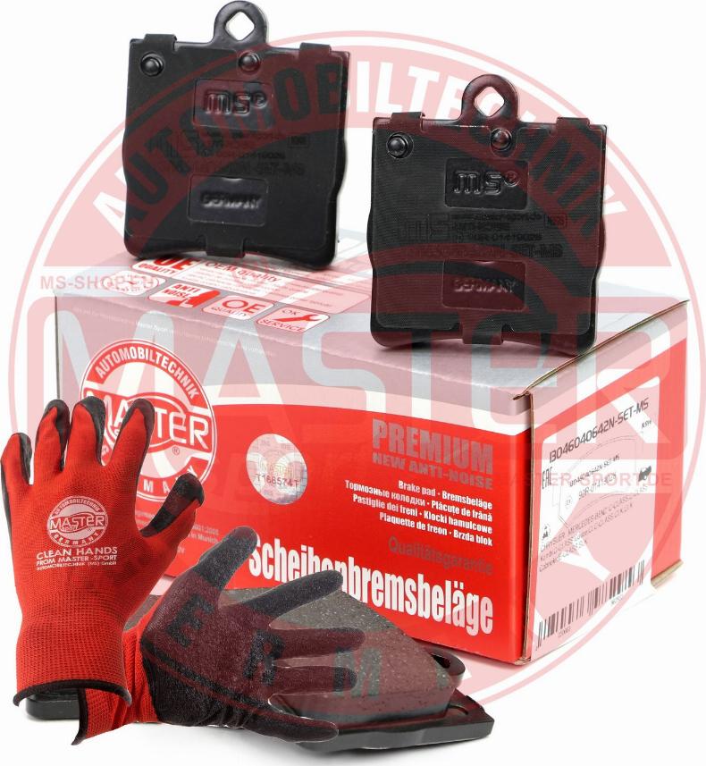 MASTER-SPORT GERMANY 13046040642N-SET-MSP - Kit de plaquettes de frein, frein à disque cwaw.fr