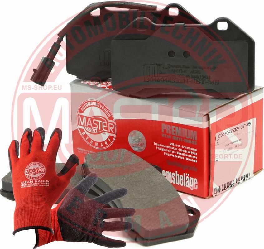 MASTER-SPORT GERMANY 13046048532N-SET-MSP - Kit de plaquettes de frein, frein à disque cwaw.fr