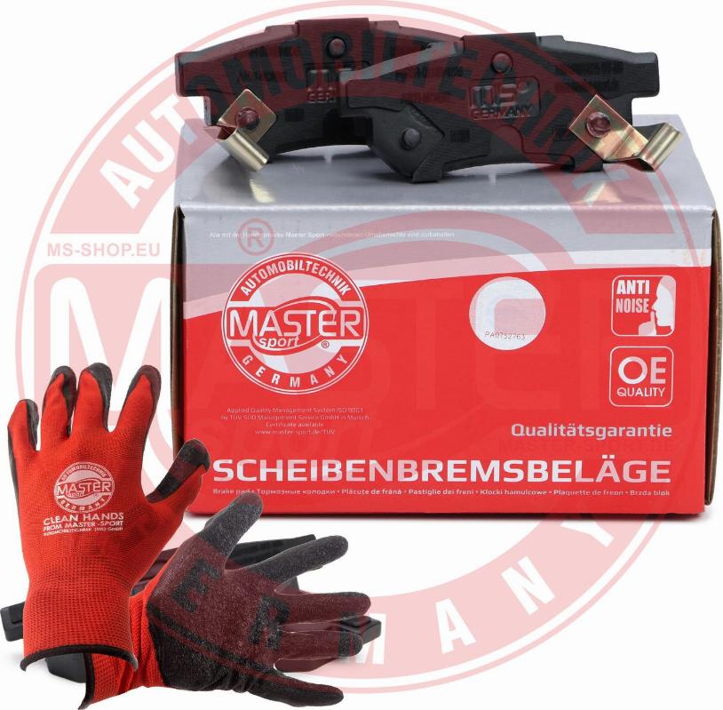 MASTER-SPORT GERMANY 13046059982N-SET-MSP - Kit de plaquettes de frein, frein à disque cwaw.fr