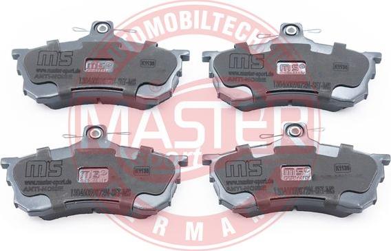 MASTER-SPORT GERMANY 13046059872N-SET-MS - Kit de plaquettes de frein, frein à disque cwaw.fr