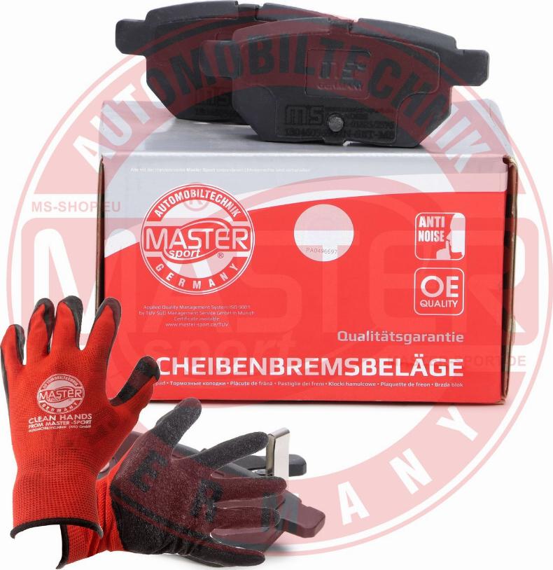 MASTER-SPORT GERMANY 13046056902N-SET-MSP - Kit de plaquettes de frein, frein à disque cwaw.fr