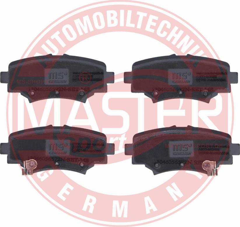 MASTER-SPORT GERMANY 13046056572N-SET-MS - Kit de plaquettes de frein, frein à disque cwaw.fr