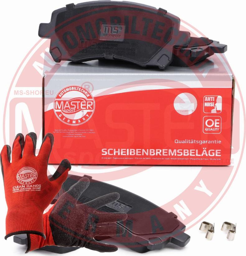 MASTER-SPORT GERMANY 13046058512N-SET-MSP - Kit de plaquettes de frein, frein à disque cwaw.fr