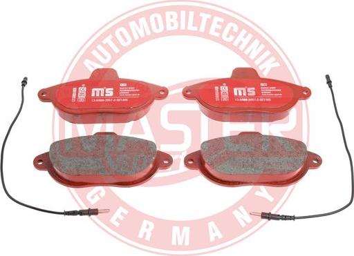 MASTER-SPORT GERMANY 13046039572-SET-MS - Kit de plaquettes de frein, frein à disque cwaw.fr