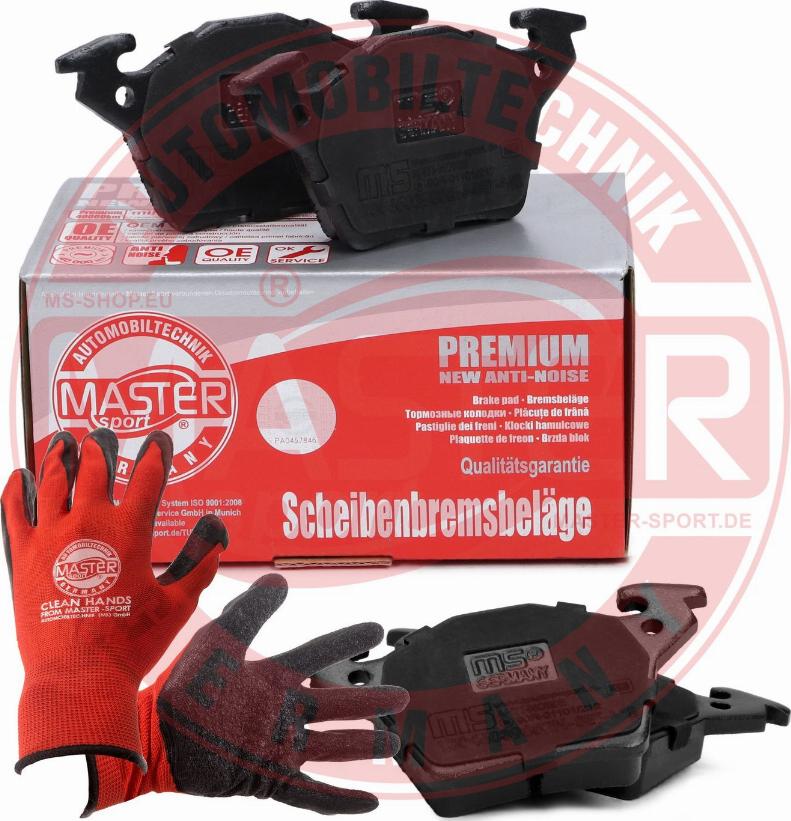 MASTER-SPORT GERMANY 13046039852N-SET-MSP - Kit de plaquettes de frein, frein à disque cwaw.fr