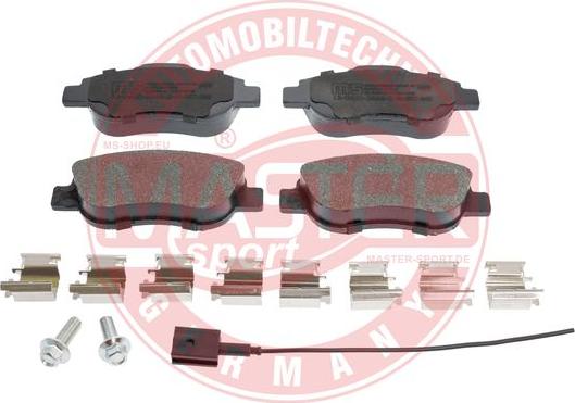 MASTER-SPORT GERMANY 13046038462N-SET-MS - Kit de plaquettes de frein, frein à disque cwaw.fr