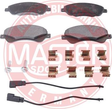 MASTER-SPORT GERMANY 13046038332N-SET-MS - Kit de plaquettes de frein, frein à disque cwaw.fr