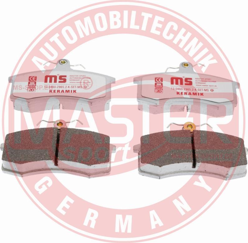 MASTER-SPORT GERMANY 13046029652C-SET-MS - Kit de plaquettes de frein, frein à disque cwaw.fr