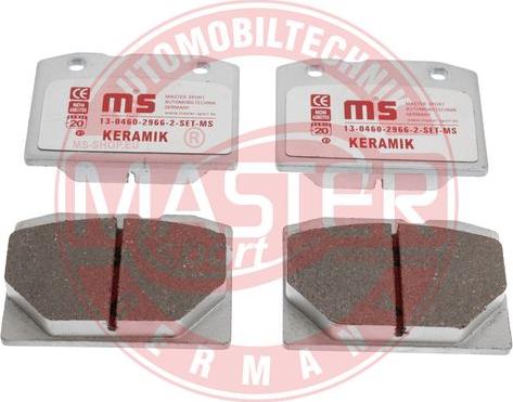 MASTER-SPORT GERMANY 13046029662C-SET-MS - Kit de plaquettes de frein, frein à disque cwaw.fr