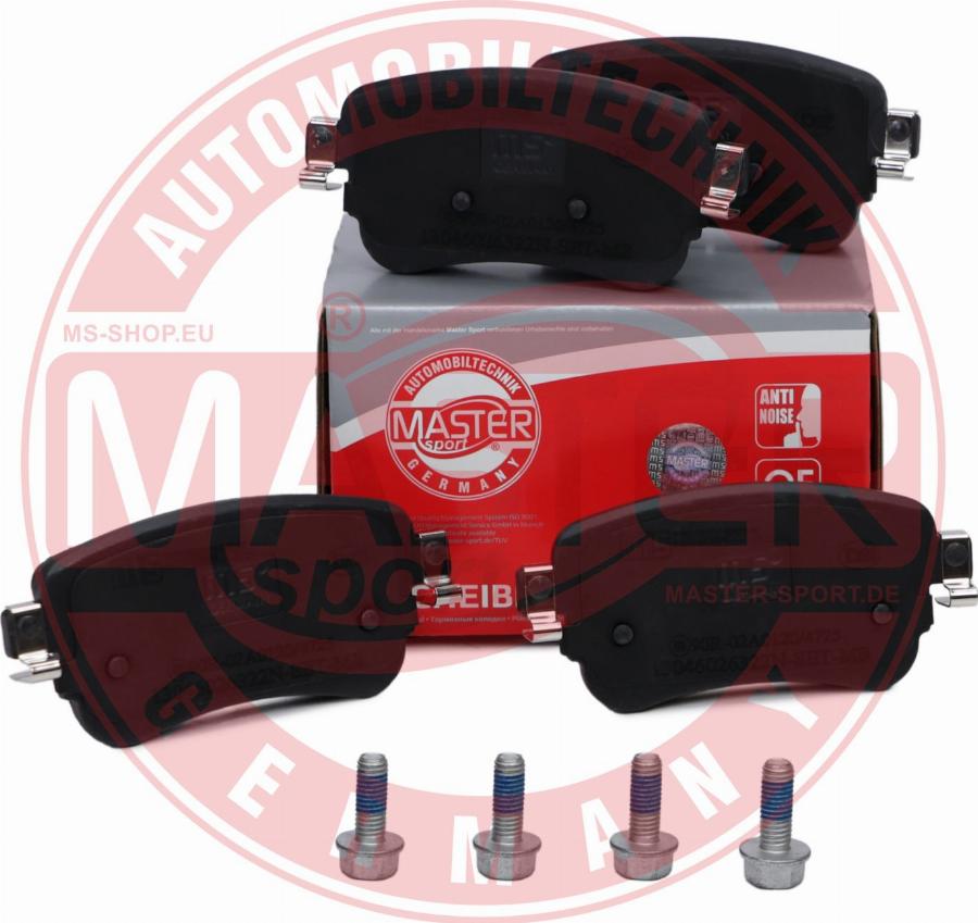 MASTER-SPORT GERMANY 13046026322N-SET-MS - Kit de plaquettes de frein, frein à disque cwaw.fr