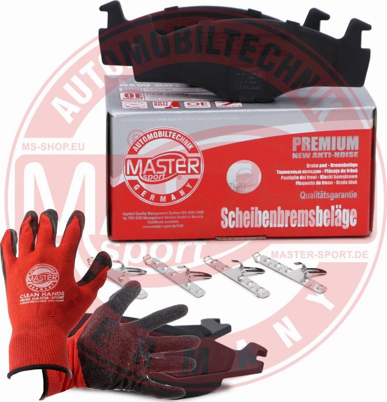 MASTER-SPORT GERMANY 13046070592N-SET-MSP - Kit de plaquettes de frein, frein à disque cwaw.fr