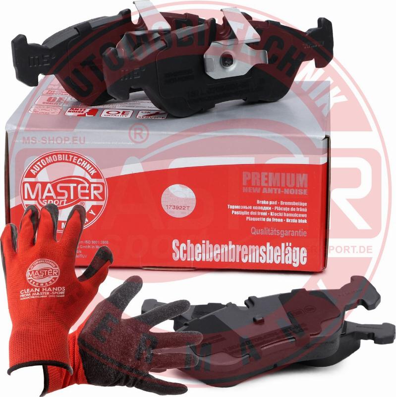 MASTER-SPORT GERMANY 13046070842N-SET-MSP - Kit de plaquettes de frein, frein à disque cwaw.fr