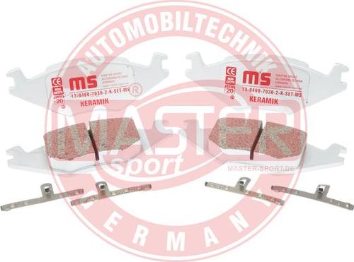 MASTER-SPORT GERMANY 13046070302K-SET-MS - Kit de plaquettes de frein, frein à disque cwaw.fr