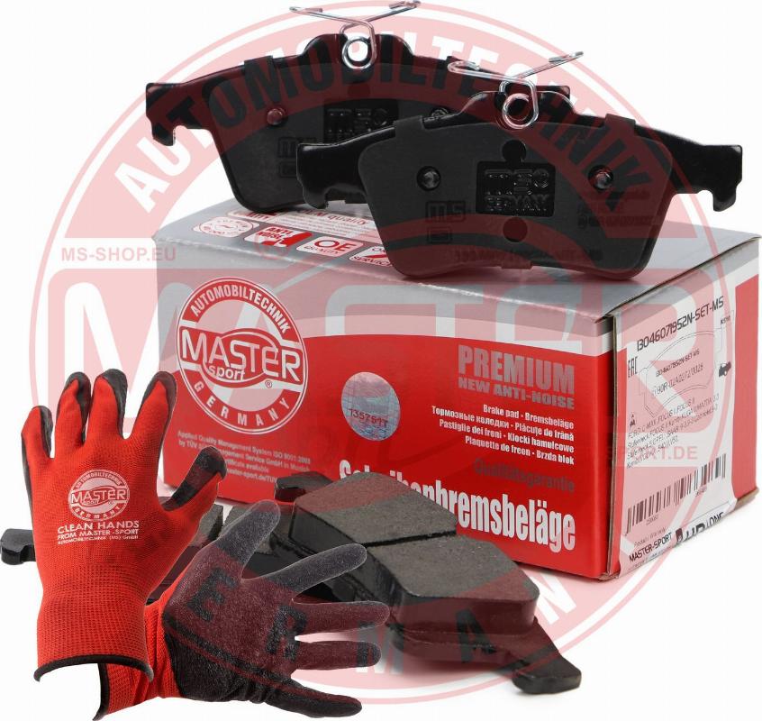 MASTER-SPORT GERMANY 13046071952N-SET-MSP - Kit de plaquettes de frein, frein à disque cwaw.fr