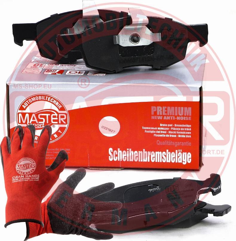 MASTER-SPORT GERMANY 13046071412N-SET-MSP - Kit de plaquettes de frein, frein à disque cwaw.fr