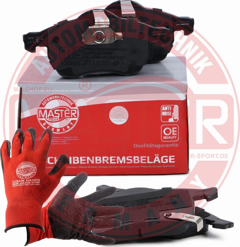 MASTER-SPORT GERMANY 13046071162N-SET-MSP - Kit de plaquettes de frein, frein à disque cwaw.fr