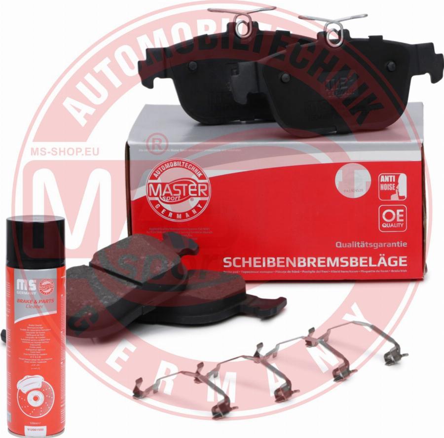 MASTER-SPORT GERMANY 13046073542N-SET-MSP - Kit de plaquettes de frein, frein à disque cwaw.fr