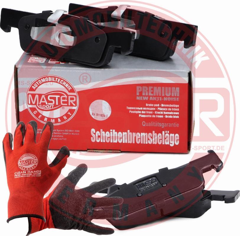 MASTER-SPORT GERMANY 13046072982N-SET-MSP - Kit de plaquettes de frein, frein à disque cwaw.fr